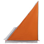 Heckklappenzelt Grau und Orange 190 x 150 x 185 cm Taft