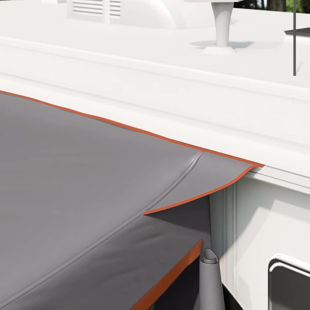 Heckklappenzelt Grau und Orange 285 x 255 x 245 cm Taft