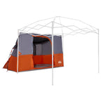 Innenzelt mit Dach Grau und Orange 280 x 220 x 176 cm Taft