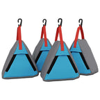 Aufbewahrungstasche 4 pcs Grau und Blau 24 x 16 x 24 cm Oxford