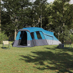 Familienzelt mit Dach mit Speicher Blau 762 x 655 x 218 cm Taft