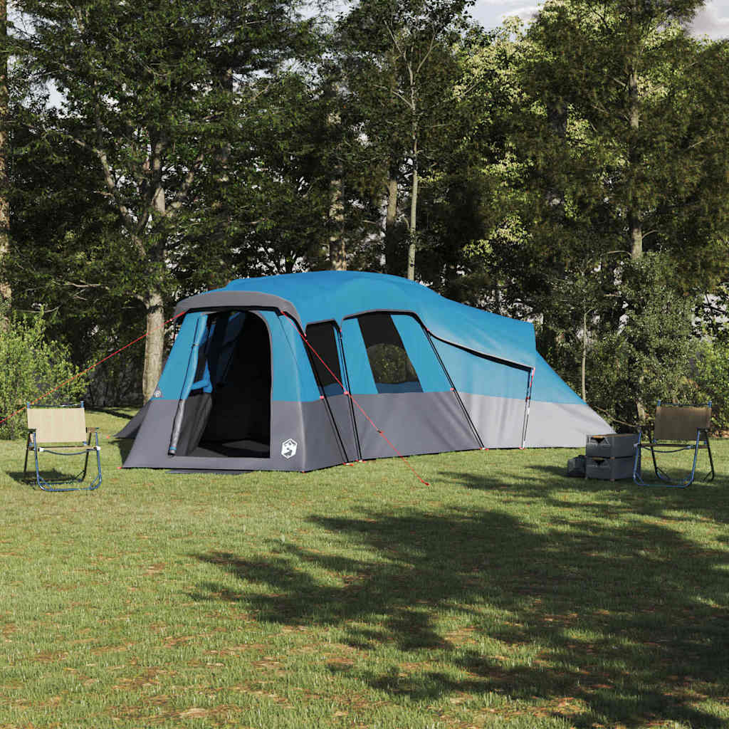 Familienzelt mit Dach mit Speicher Blau 762 x 655 x 218 cm Taft