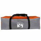 Tunnelzelt mit Dach Grau und Orange 500 x 348 x 200 cm Taft
