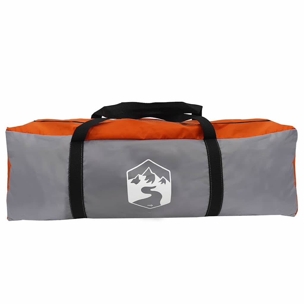 Tunnelzelt mit Dach Grau und Orange 410 x 285 x 198 cm Taft