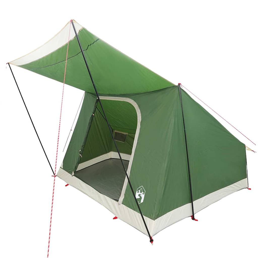 Campingzelt mit Dach mit Speicher Grün 223 x 163 x 130 cm Taft