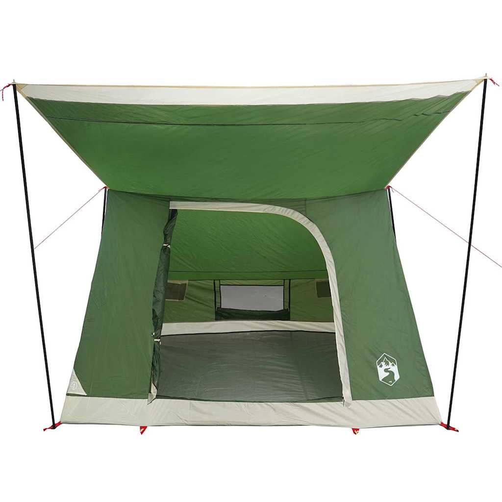 Campingzelt mit Dach mit Speicher Grün 223 x 163 x 130 cm Taft
