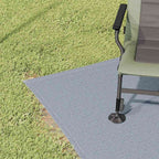 Zeltteppich Blau und Grau 200 x 200 cm Polyethylen