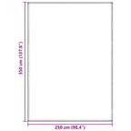 Zeltteppich Blau und Grau 350 x 250 cm Polyethylen