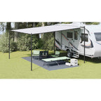 Zeltteppich Blau und Grau 500 x 250 cm Polyethylen