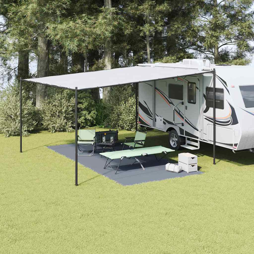 Zeltteppich Blau und Grau 550 x 250 cm Polyethylen