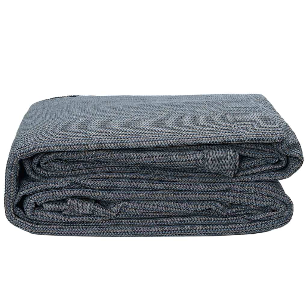 Zeltteppich Blau und Grau 500 x 300 cm Polyethylen