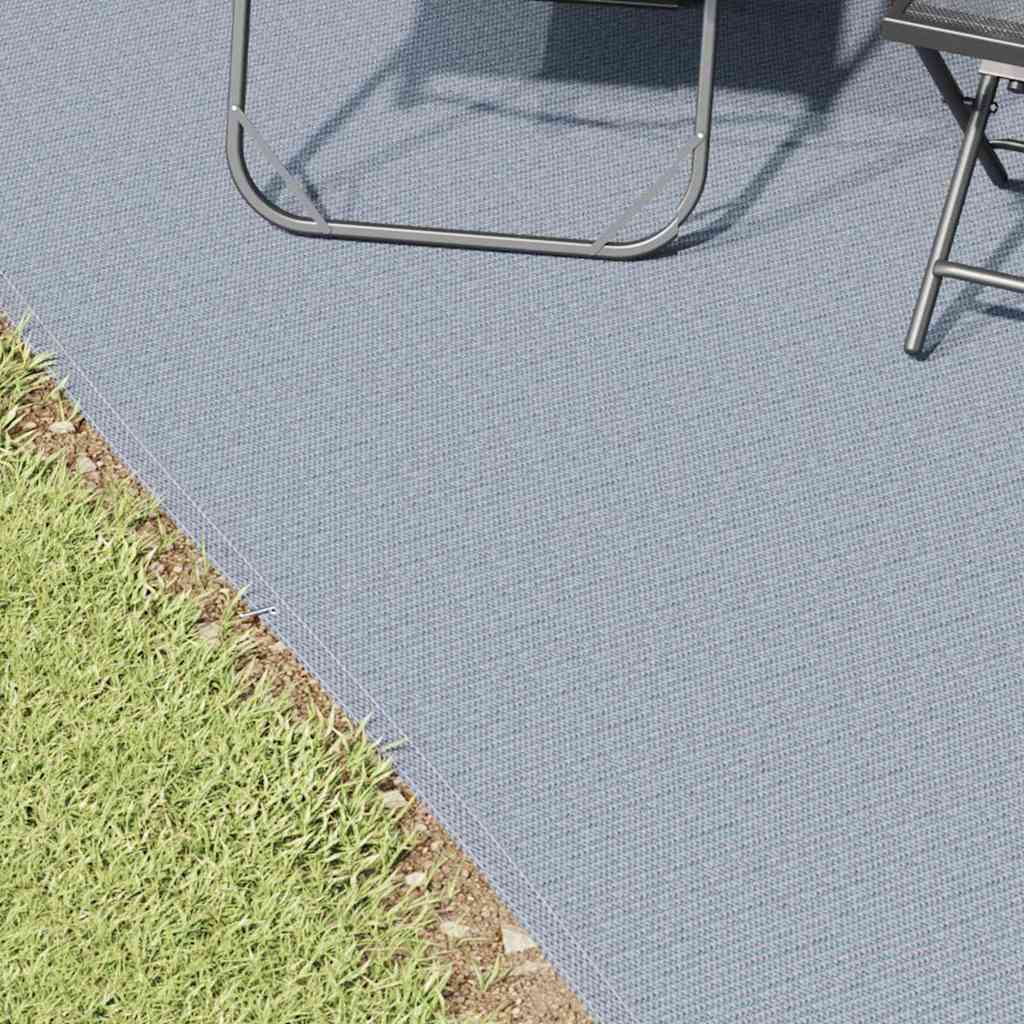 Zeltteppich Blau und Grau 700 x 400 cm Polyethylen