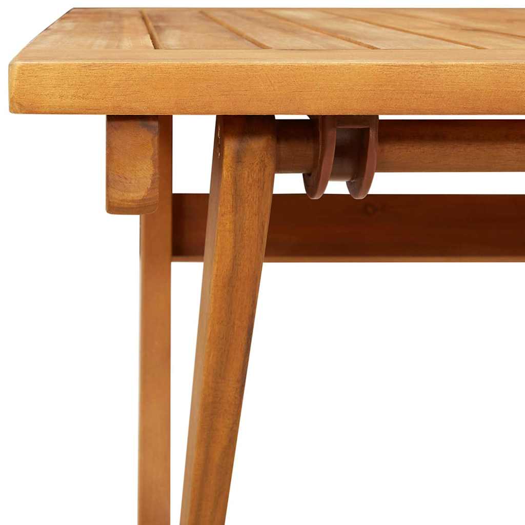 Gartentisch Braun 90 x 55 x 75 cm Massivholz Akazie