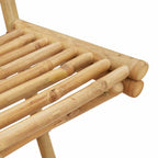 Outdoor-Barhocker mit Fußstützen 2 Stk. Klappbar Bambus