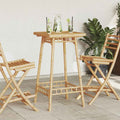 Garten-Bartisch Quadratisch 55x55x100 cm Bambus
