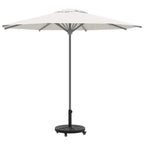Sonnenschirmständer Art Deco Schwarz Ø 45 x 39,5 cm Eisen