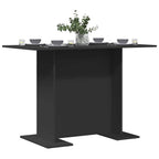 Esstisch Schwarz 110 x 60 x 75 cm Holzwerkstoff