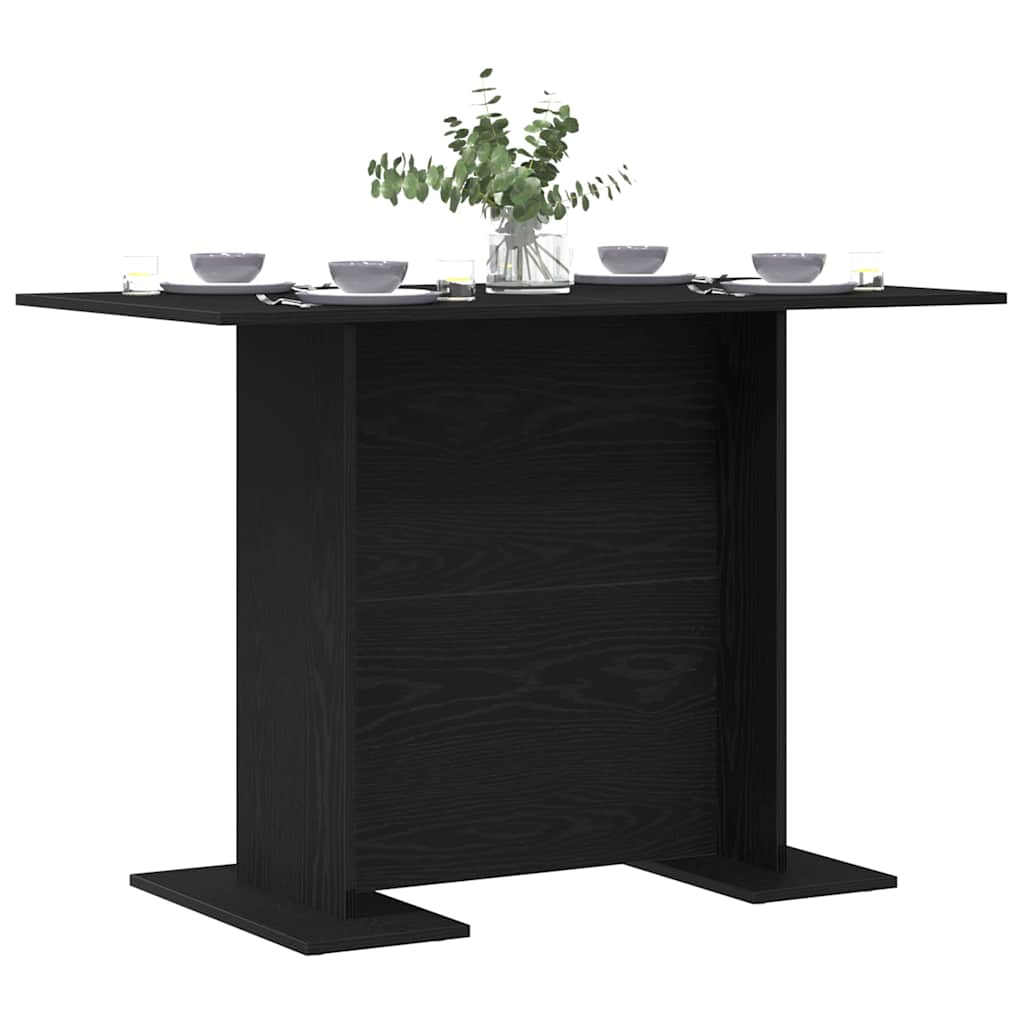 Esstisch Schwarz Eichen-Optik 110 x 60 x 75 cm Holzwerkstoff