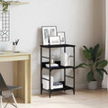 Bücherregal Schwarz Eichen-Optik 50 x 33 x 82 cm Holzwerkstoff