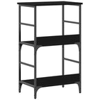 Bücherregal Schwarz Eichen-Optik 50 x 33 x 82 cm Holzwerkstoff