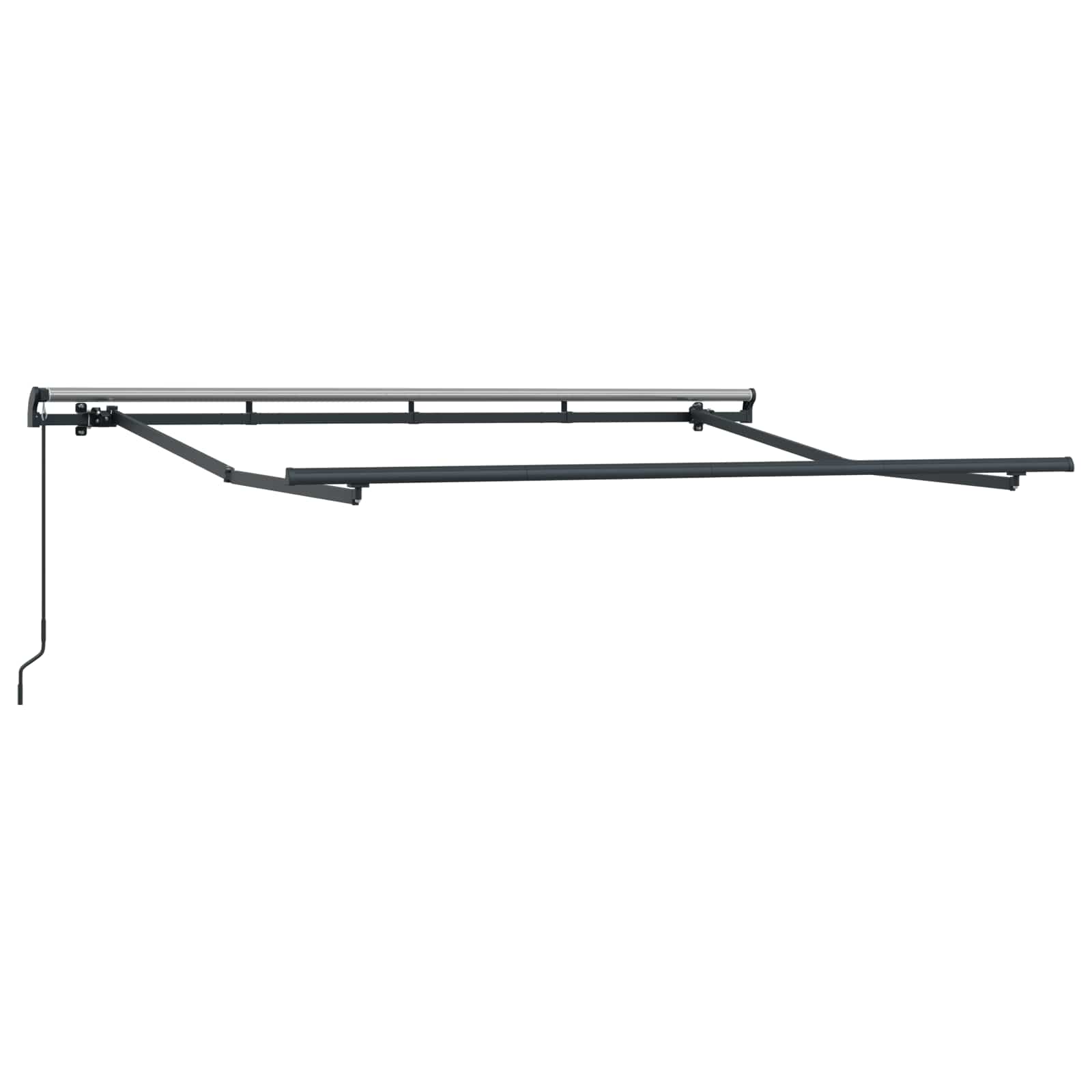Einziehbare Markise Blau 250 x 200 cm Stoff