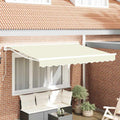 Markisenrahmen Creme 250 x 200 cm Polyester mit PU-Beschichtung