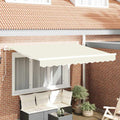 Einziehbare Markise Creme 250 x 200 cm Stoff