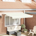 Einziehbare Markise Creme 250 x 200 cm Stoff