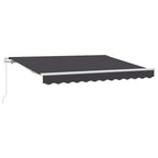 Einziehbare Markise Anthrazit 250 x 200 cm Stoff