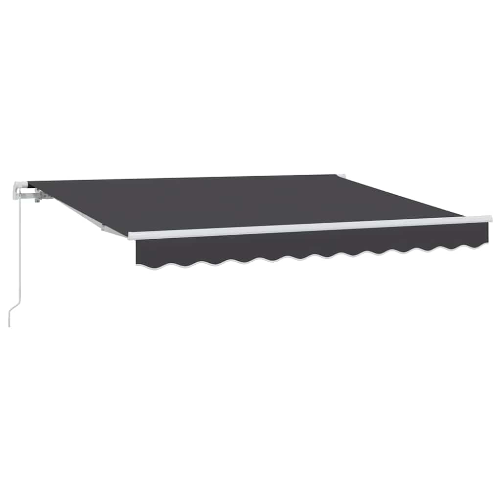 Einziehbare Markise Anthrazit 250 x 200 cm Stoff
