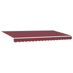 Einziehbare Markise Bordeauxrot 250 x 200 cm Stoff
