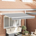 Einziehbare Markise Anthrazit 250 x 200 cm Stoff