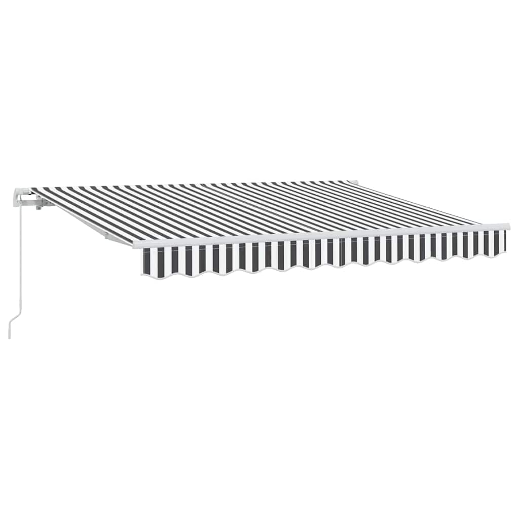 Einziehbare Markise Anthrazit 250 x 200 cm Stoff