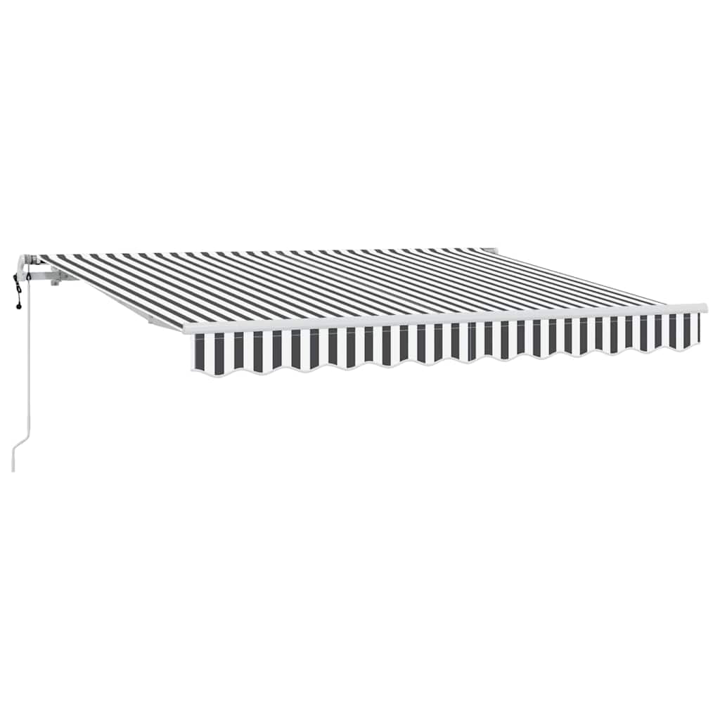 Einziehbare Markise Anthrazit 250 x 200 cm Stoff