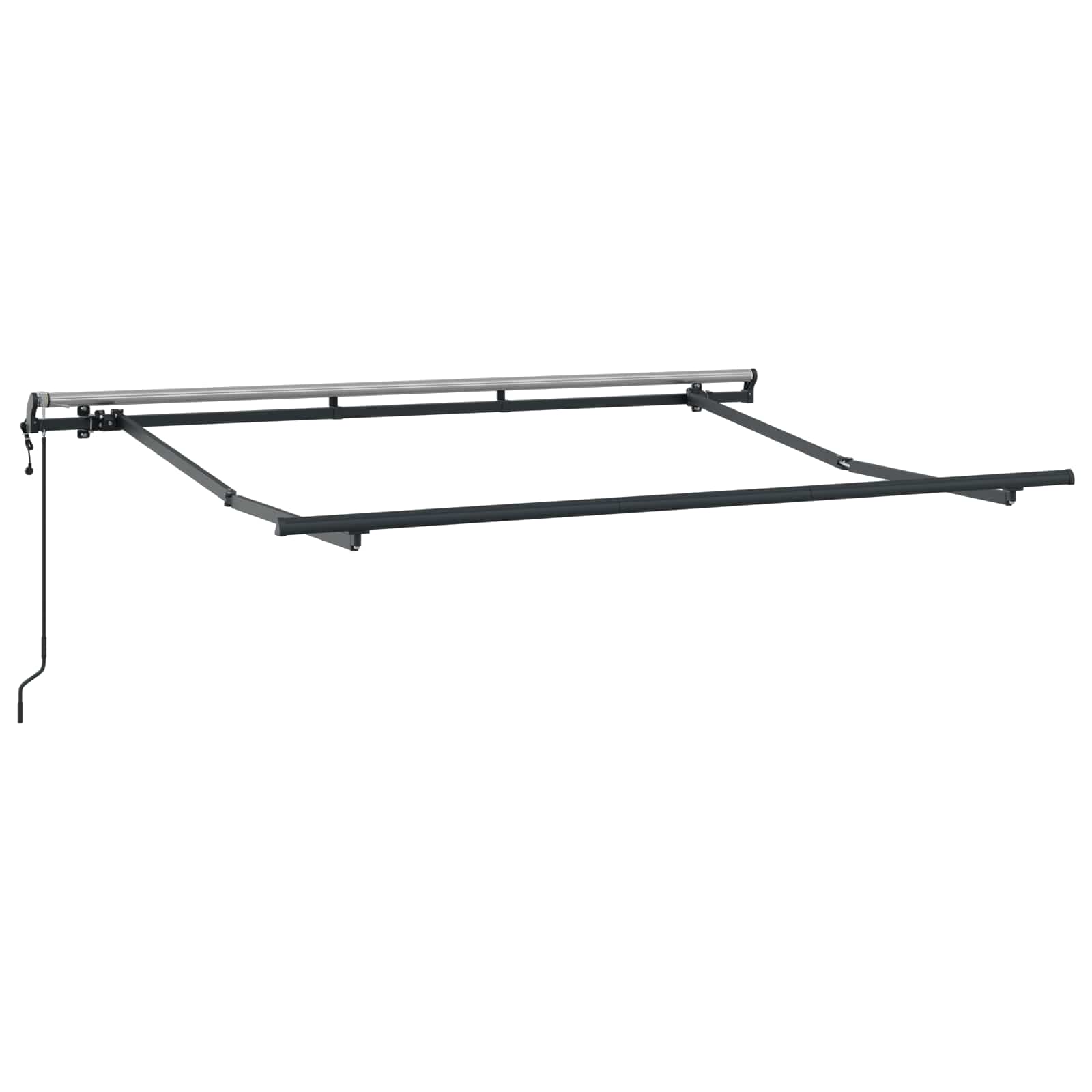 Einziehbare Markise Anthrazit 250 x 200 cm Stoff