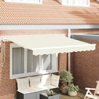 Einziehbare Markise Creme 300 x 200 cm Stoff