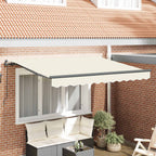 Einziehbare Markise Creme 300 x 200 cm Stoff