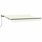 Einziehbare Markise Creme 300 x 200 cm Stoff