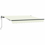 Einziehbare Markise Creme 300 x 200 cm Stoff