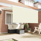 Einziehbare Markise Creme 300 x 200 cm Polyester und Aluminium