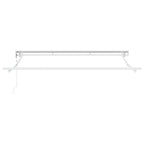 Einziehbare Markise Creme 300 x 200 cm Polyester und Aluminium