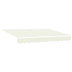 Einziehbare Markise Creme 300 x 200 cm Polyester und Aluminium