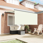 Einziehbare Markise Creme 300 x 200 cm Stoff