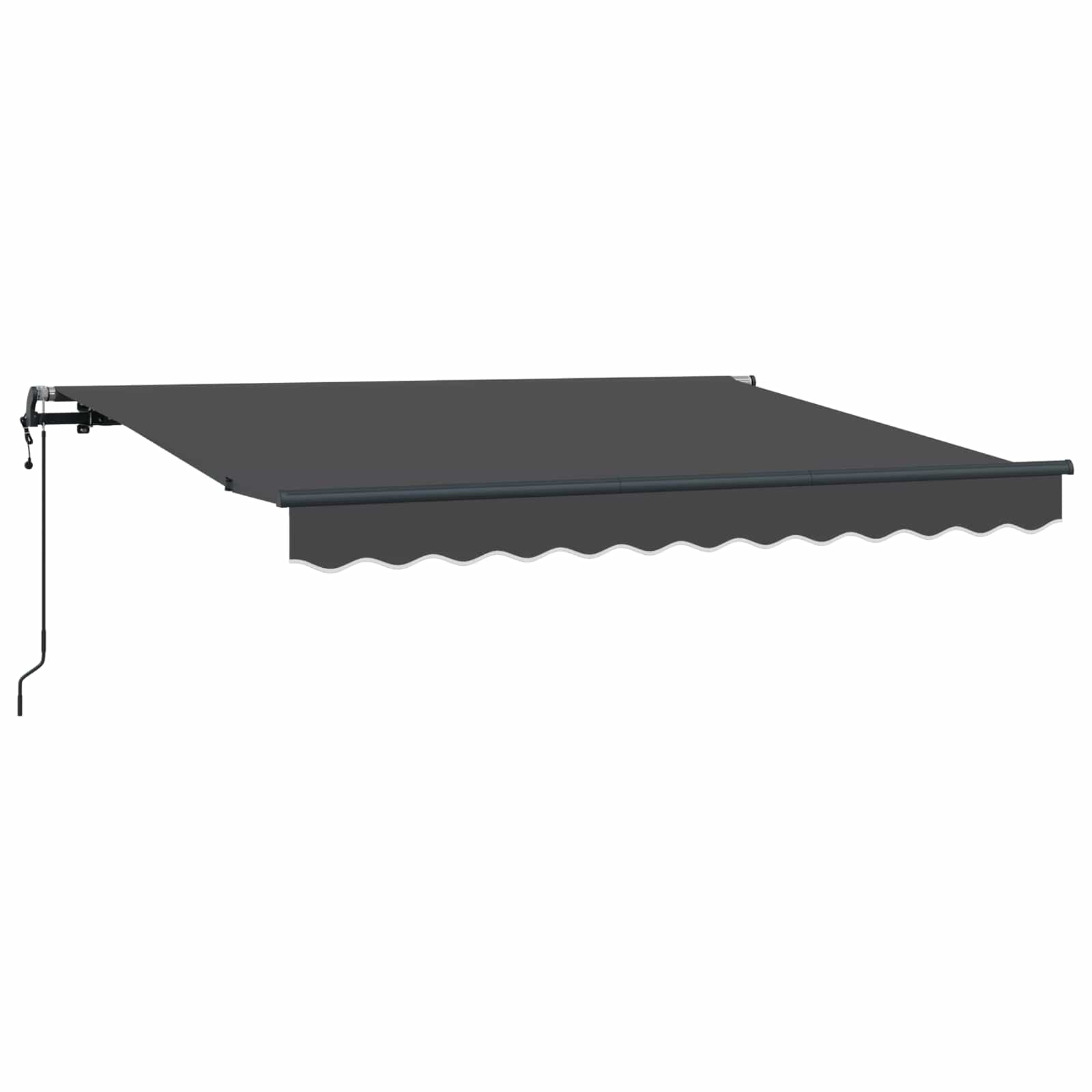 Einziehbare Markise Anthrazit 300 x 200 cm Stoff