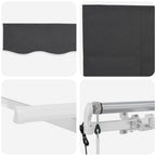 Einziehbare Markise Anthrazit 300 x 200 cm