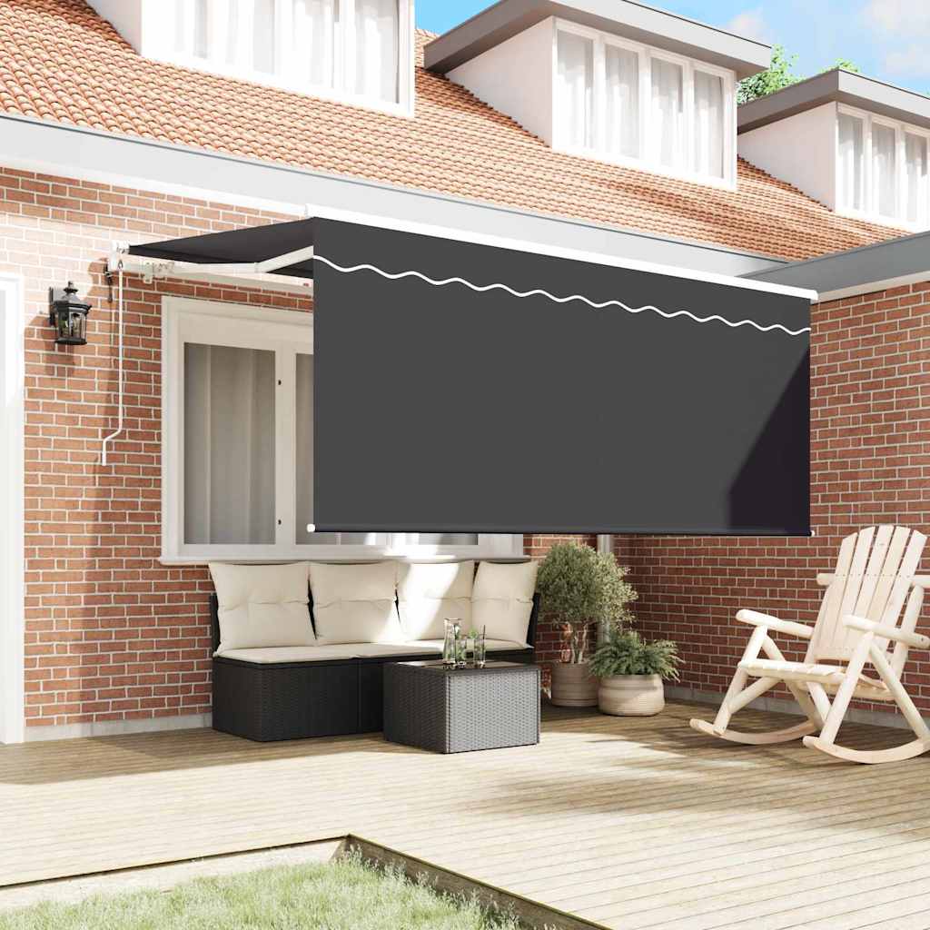 Einziehbare Markise Anthrazit 300 x 200 cm