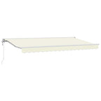 Markisenrahmen Creme 350 x 200 cm Polyester mit PU-Beschichtung