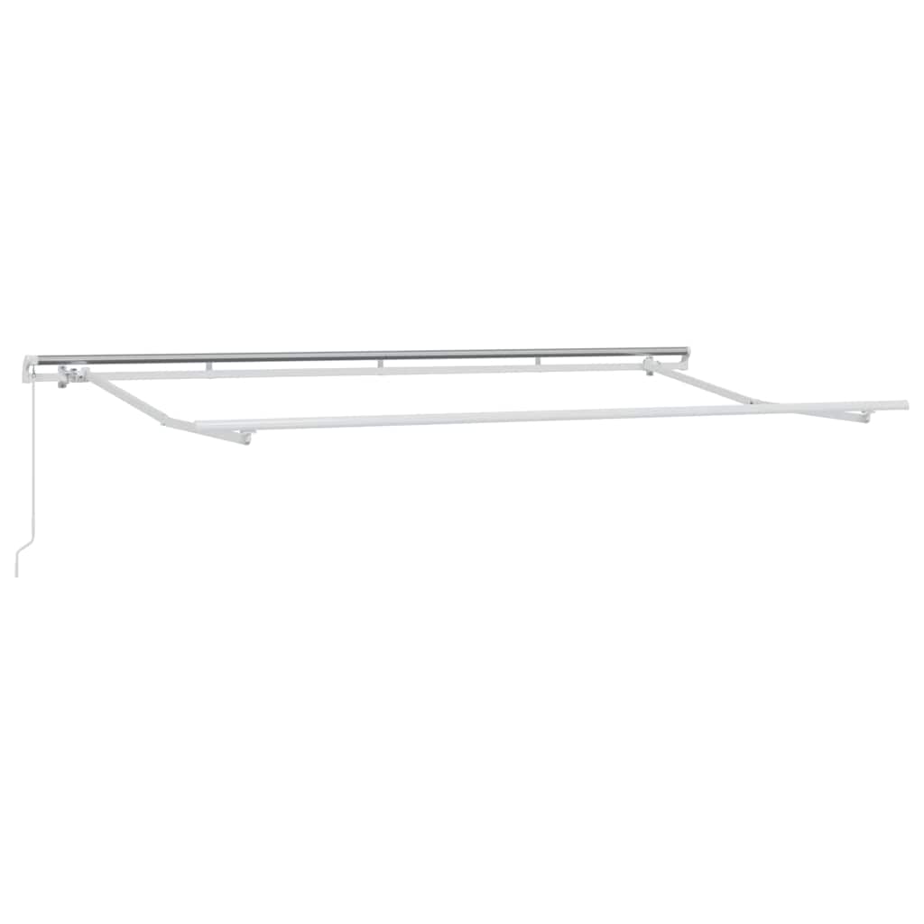 Einziehbare Markise Creme 350 x 200 cm Stoff
