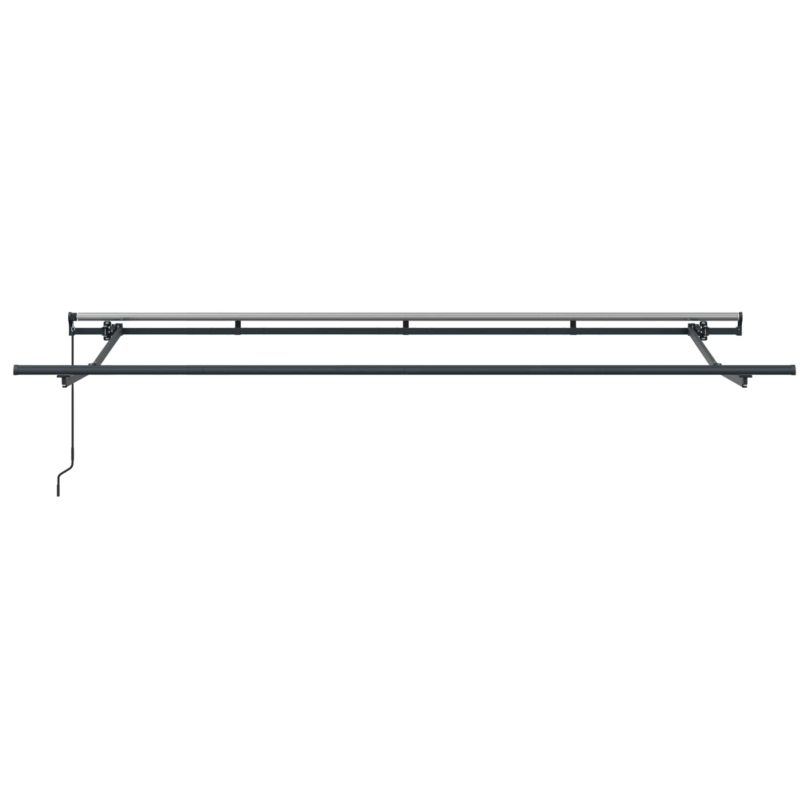 Einziehbare Markise Gestreift Blau 350 x 200 cm Stoff