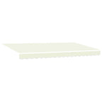 Einziehbare Markise Creme 350 x 200 cm Polyester und Aluminium